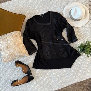 🇨🇦 Picadilly Canada Asymmetrical Hem Sweater Blouse, L